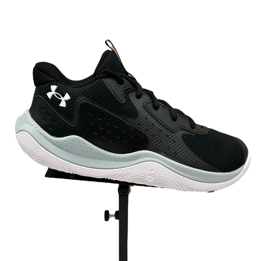 Under Armour Youth Boy's Basketball Sneakers Size 1Y Black Lace Up Low Top Shoes